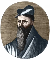Portræt af Pierre Belon 1517-1564. fransk naturforsker og læge. Privat samling.