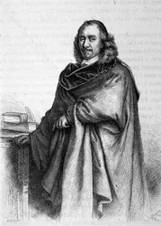 Portræt af Pierre Corneille (1606 - 1684), fransk dramatisk digter.