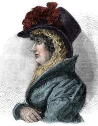 Portræt af dronning Caroline af Brunswick (1768-1821), kone til George IV, konge af England - Caroline af Brunswick, dronning af Storbritannien og Irland (1768-1821), gemalinde af George IV