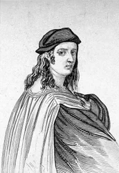 Portræt af Raphael (Raffaello Sanzio 1483 - 1520), italiensk maler.