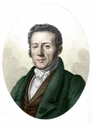 Portræt af René Primrose Lesson (1794-1849), naturforsker og biolog.
