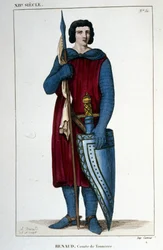 Portræt af Renaud, tordengreve (990 - 1038 ca.).