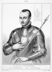 Portræt af den hellige Ignatius af Loyola, grundlægger af Jesu Selskab (1491-1556)