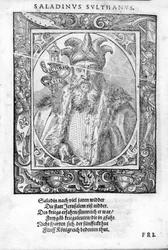 Portræt af F Saldin (1138-1193) (Salih Al Din Yusuf Al Ayyubi (Al Ayoubi).