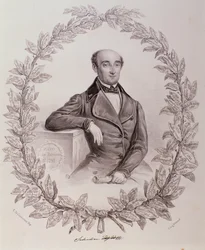 Portræt af Salvatore Taglioni (gravering