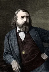 Portræt af Theophile Gautier (1811-1872), fransk forfatter.