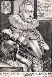 Portræt af Vincent Gonzague, hertug af Mantua