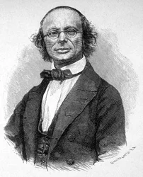 Portræt af Wilhelm Weber (1804 - 1891), tysk fysiker.