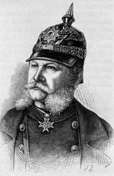 Portræt af Vilhelm I (1797 - 1888). Indgravering af slutningen af det 19. århundrede i "Histoire de France"" af H. Martin.