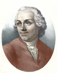 Portræt af Abbe Etienne Bonnot de Condillac (1715 - 1780) fransk filosof.