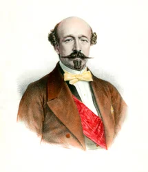 Portræt af hertugen af Morny (1811-1865) fransk politiker.
