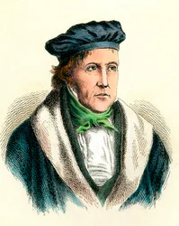 Portræt af den tyske filosof Georg Wilhelm Friedrich Hegel (1770-1831).