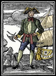 Portræt af piraten Edward England (? -1720).