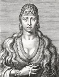 Prinsesse Joan af Portugal. Joana. Portræt.