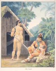 Red Caribs, ca. 1843-50 (akvarel)