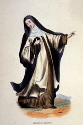 Religiøs maronit. Gravering fra et album om religiøse ordrer, Paris