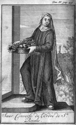 Religiøs orden. Søstre samtaler fra Saint Rosalia-ordenen til Palermo på Sicilien i det 17. århundrede. I "" Historien om militære ordener eller riddere, om de sikre og rutineprægede militser af begge køn, som er blevet etableret indtil nu. Udgave taget