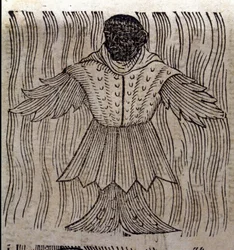 Repræsentation af havmunken, imaginære fisk og havmonster. Indgravering fra "Prodigiorum ac ostentorum chronicon" af Conrad Lycosthenes (Konrad Wolffhart