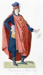 Repræsentant for folket under den franske revolution i 1792.