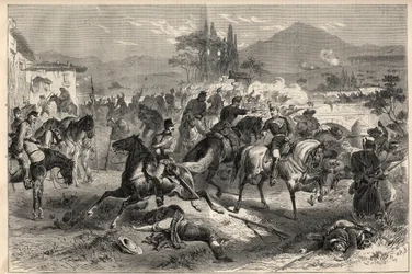 Revolution i september 1868 i Spanien (Gloriosa): Slaget ved Alcolea nær Cordoba (Cordoba) (20. september