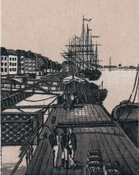 Rotterdam, Holland: udsigt over havnen i Bollwerk. i "" Verden illustrerer 168 visninger"" Udateret (slutningen af 1800-tallet)