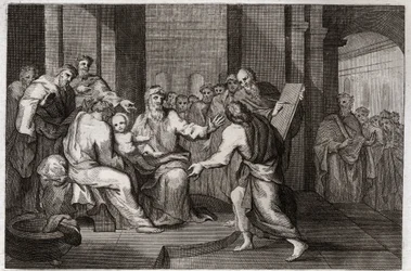 Royaumont Bibelen, Det Nye Testamente: Jesu Kristi omskæring. Illustration fra 1811.