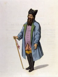 Russisk købmand af Kaluga. Indgravering 1802.