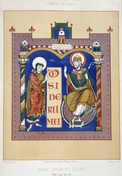 Saint Hieronymus og Saint Desire - baseret på et fransk dokument fra det 12. århundrede