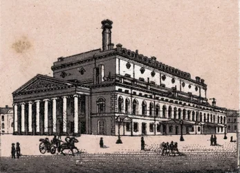 Sankt Petersborg, Rusland: udsigt over Grand Theatre i Sankt Petersborg i "" Verden illustrerer 168 udsigter"" Udateret (slutningen af det 19. århundrede)