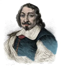 Samuel de Champlain (1567-1635) - Portræt af Samuel de Champlain (1567 - 1635) fransk opdagelsesrejsende i Amerika -