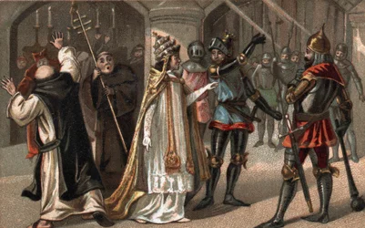Sciarra Colonna slår pave Boniface VIII i ansigtet