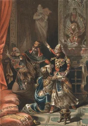 Semiramis, Assyriens og Babyloniens legendariske dronning, og hendes søn Ninias.