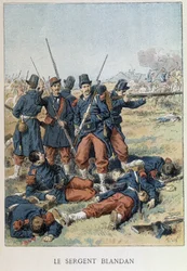 Sergent Blandan døde under erobringen af Algeriet i 1842 - i "" Histoire de France""