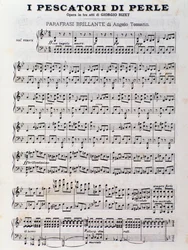Nodeside til The Pearl Fishermen, opera af Georges Bizet