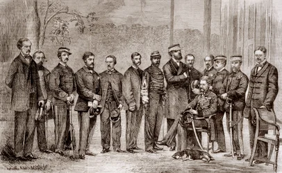 Sir James Hope Grant (1808-1875), en britisk soldat, og hans stab under den anden opiumskrig, som varede fra 1856 til 1860.