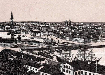 Stockholm, Sverige: udsigt over byen (General View). i "" Verden illustrerer 168 visninger"" Udateret (slutningen af 1800-tallet)