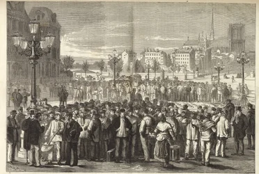 Mâcon-markedet på Place de l