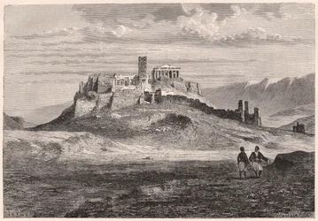 Akropolis i Athen i det XIX århundrede