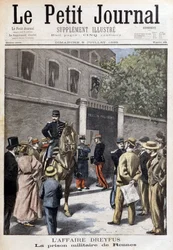 Dreyfus-sagen: militærfængslet i Rennes - i "" Le Petite Journal"" af 09/07/1899