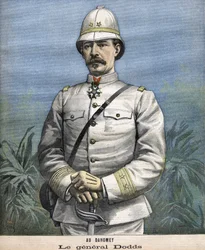 Den franske general Alfred Amédée Dodds (1842-1922) i Benin (Dahomey) i 1892