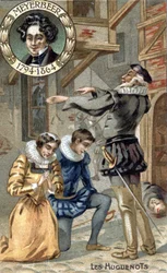 Huguenotterne af Giacomo Meyerbeer. (1794-1864). Chromo fra slutningen af det 19. århundrede.