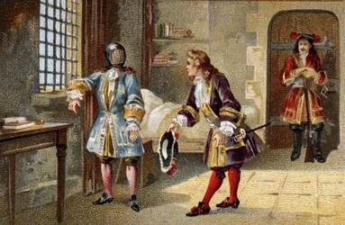 Manden med jernmasken, en intern statsfange fra 1679 til 1703 ved fortet på øen Sainte Marguerite (Sainte-Marguerite)