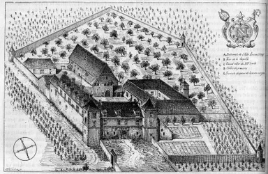 Bygningerne i Clos de Vougeot (Cote d