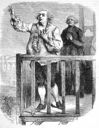 Ludvig XVIs død. Gravering 1800-tallet.