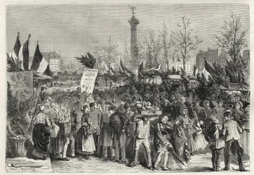 Skinkemessen på Boulevard Bourdon i Paris (Place de la Bastille) - 1868 -