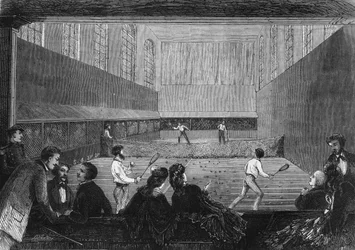 Palmespillerummet på Tuileries-terrassen i Paris i 1873.
