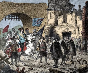 Tredive år gammel: General Bernard af Sachsen Weimar (Sachsen-Weimar) (1604-1639) mellem sejrherre i Breisach (Tyskland) - Bernhard af Weimar indtog Breisach -