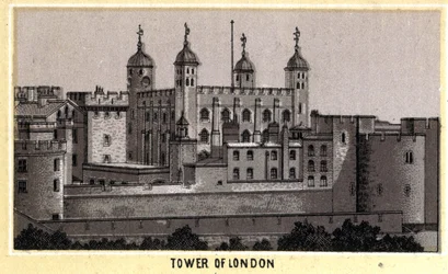 Udsigt over Tower of London, tidligere fængsel, England