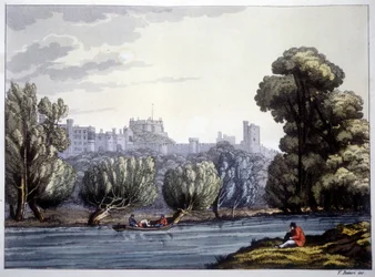 Windsor Castle ved Themsen.