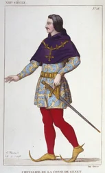 kostume af Ridder af Cosse of Genet. stik fra 1830